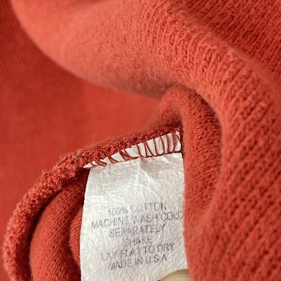 F H Clothing Women's Sweater Sz M Cotton Knit Boho Rust Lagenlook USA Made - Picture 8 of 9